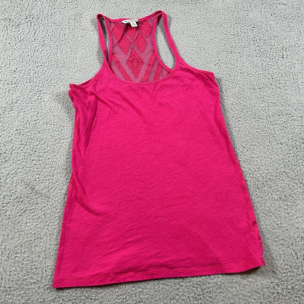 American Eagle Pink Racerback Mesh Tank Top Women's Medium Athletic Workout Gym
